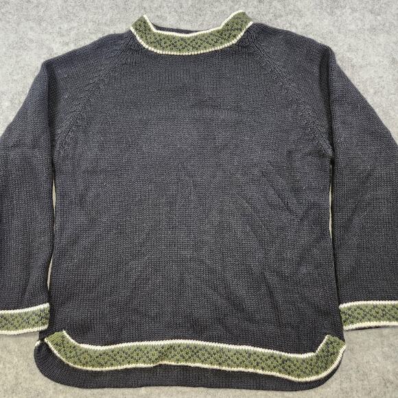 Rey Wear Sweater Mens XL 100% Merino Wool Knit Crewneck Pullover Peru Made - Picture 3 of 11